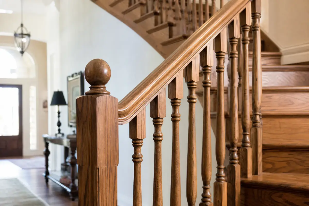 Wood Stair Railing Aesthetic and Customization