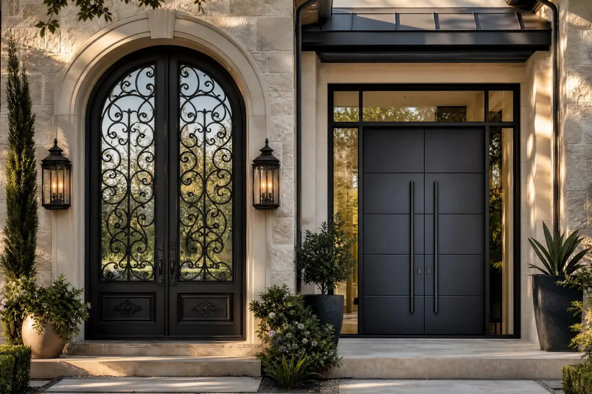 Wrought Iron vs Steel Entry Doors DFW Guide