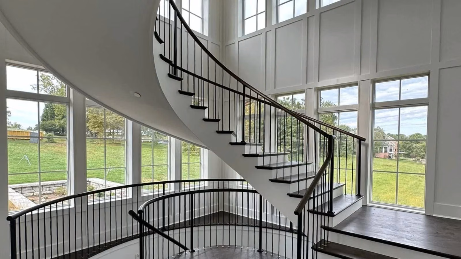 FJR in-house crew installing a custom staircase