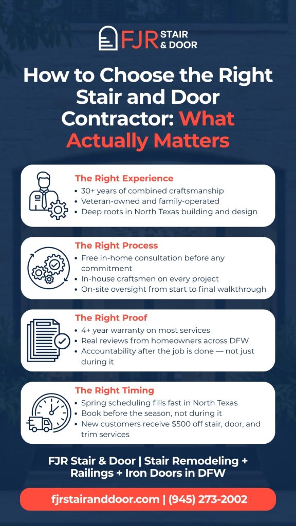 Stairs, Railings & Doors in North Texas